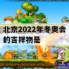 游戏攻略，北京2022年冬奥会的吉祥物——冰墩墩的冰雪冒险之旅