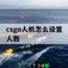 csgo人机怎么设置人数(csgo人机怎么设置人数10v10)