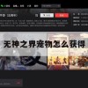 游戏攻略，无神之界宠物怎么获得