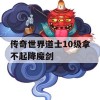 传奇世界道士10级拿不起降魔剑攻略