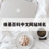 维基百科中文网站域名(维基百科中文网站域名是什么)