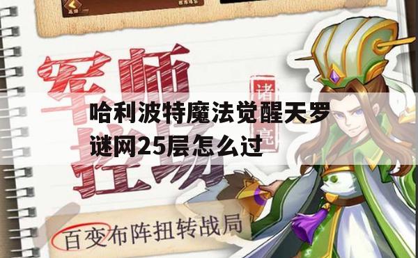 哈利波特魔法觉醒天罗谜网25层怎么过