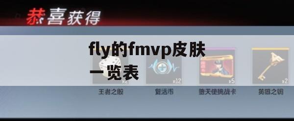 游戏攻略，fly的FMVP皮肤一览表