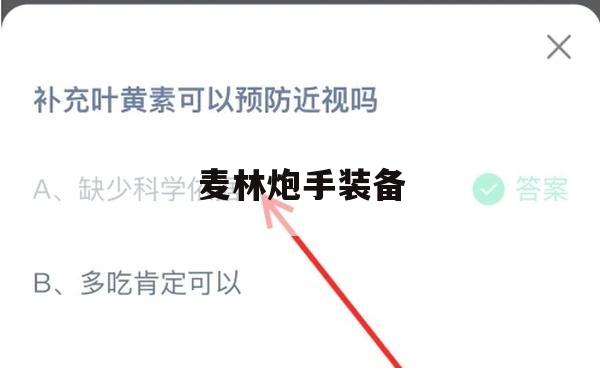 游戏攻略，麦林炮手装备全解析