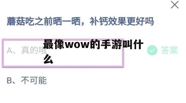 游戏攻略，最像WOW的手游——探秘幻域战记